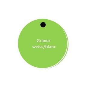 RONDEN dr. 30 mm 3-Schicht grün/weiss/grün