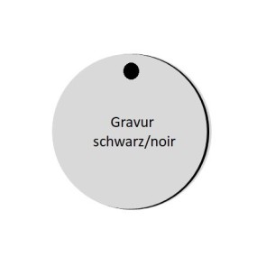 RONDEN dr. 30 mm 3-Schicht silber/schwarz/silber