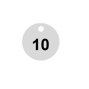 RONDEN aus Aluminium nature mit Loch dr. 30 mm