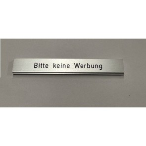 SCHWEIZER WERBE - "Bitte keine Werbung"