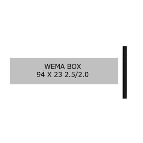 WEMA BOX PLY 2 alu matt/schwarz